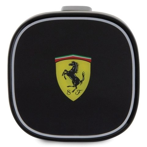Ładowarka samochodowa Ferrari 2023 Collection MagSafe indukcyjna 15W do kratki nawiewu - czarna Ładowarka samochodowa Ferrari 2023 Collection MagSafe indukcyjna 15W do kratki nawiewu - czarna