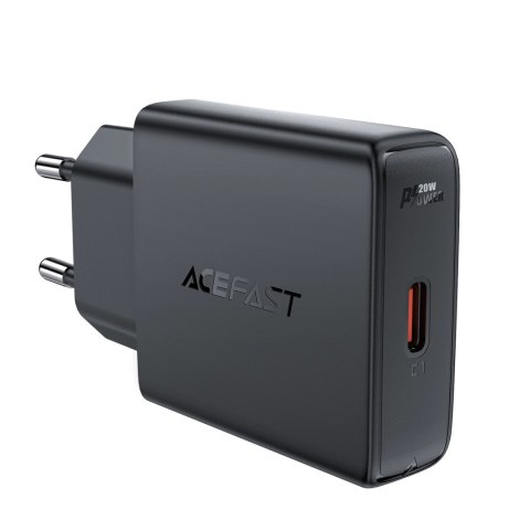 Ładowarka sieciowa Acefast A65 PD 20W GaN USB-C ultra slim - czarna