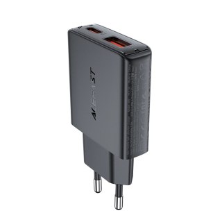 Ładowarka sieciowa Acefast A69 PD 30W GaN USB-A USB-C ultra slim- czarna