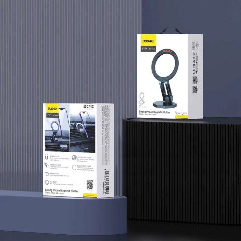 Uchwyt samochodowy Dudao F17+ magnetyczny na deskę rozdzielczą - szary Uchwyt samochodowy Dudao F17+ magnetyczny na deskę rozdzielczą - szary