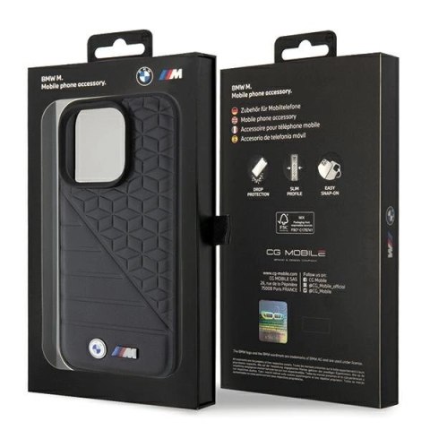 Etui BMW Bi Pattern na iPhone 15 Pro - czarne Etui BMW Bi Pattern na iPhone 15 Pro - czarne