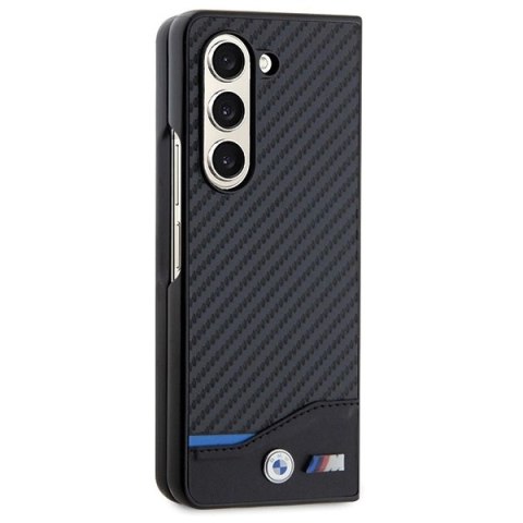 Etui BMW Leather Carbon na Samsung Galaxy Z Fold 5 - czarne Etui BMW Leather Carbon na Samsung Galaxy Z Fold 5 - czarne