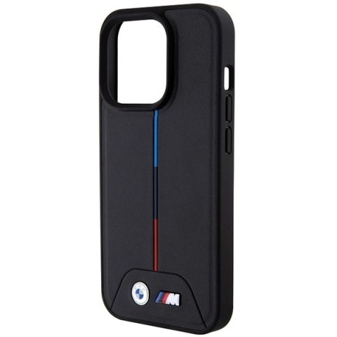 Etui BMW Quilted Tricolor MagSafe na iPhone 15 Pro Max - czarne