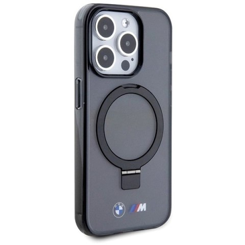Etui BMW Ring Stand M Collection MagSafe na iPhone 15 Pro Max - czarne