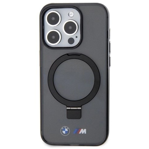 Etui BMW Ring Stand M Collection MagSafe na iPhone 15 Pro - czarne Etui BMW Ring Stand M Collection MagSafe na iPhone 15 Pro - czarne