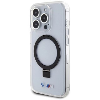 Etui BMW Ring Stand M Collection MagSafe na iPhone 15 Pro - przezroczysty