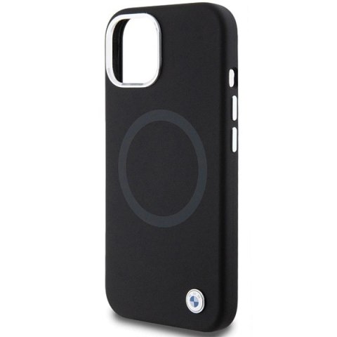 Etui BMW Signature Liquid Silicone MagSafe na iPhone 15 Plus - czarne Etui BMW Signature Liquid Silicone MagSafe na iPhone 15 Plus - czarne