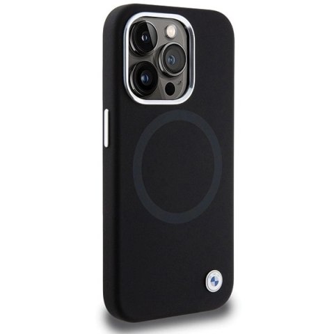 Etui BMW Signature Liquid Silicone MagSafe na iPhone 15 Pro - czarne Etui BMW Signature Liquid Silicone MagSafe na iPhone 15 Pro - czarne