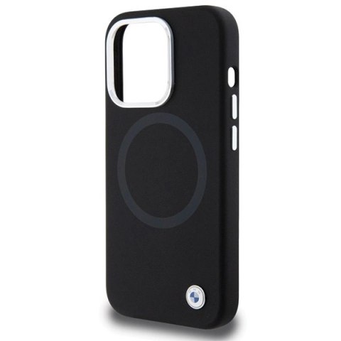Etui BMW Signature Liquid Silicone MagSafe na iPhone 15 Pro - czarne Etui BMW Signature Liquid Silicone MagSafe na iPhone 15 Pro - czarne