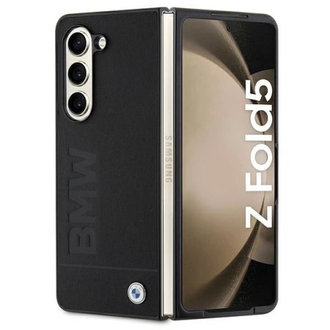 Etui BMW Signature Logo Imprint na Samsung Galaxy Z Fold 5 - czarne Etui BMW Signature Logo Imprint na Samsung Galaxy Z Fold 5 - czarne