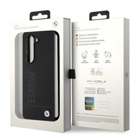 Etui BMW Signature Logo Imprint na Samsung Galaxy Z Fold 5 - czarne Etui BMW Signature Logo Imprint na Samsung Galaxy Z Fold 5 - czarne