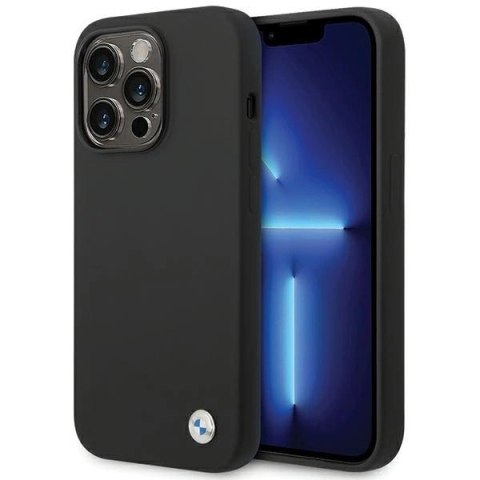 Etui BMW Silicone Metal Logo na iPhone 15 Pro Max - czarne