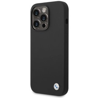 Etui BMW Silicone Metal Logo na iPhone 15 Pro Max - czarne