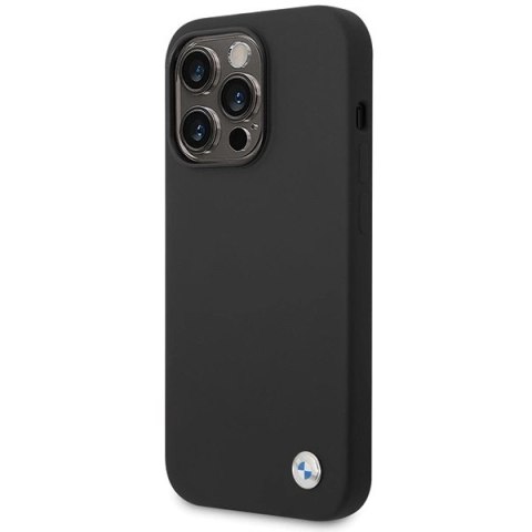 Etui BMW Silicone Metal Logo na iPhone 15 Pro Max - czarne