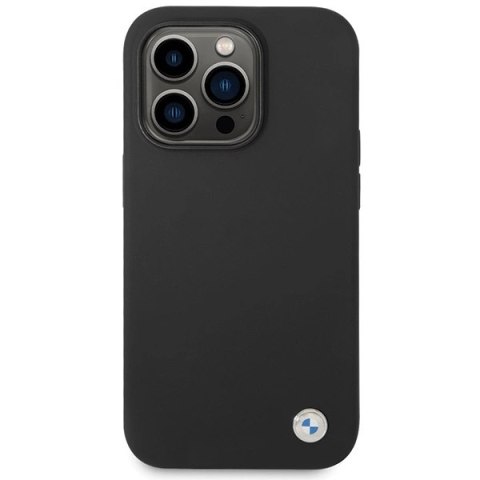 Etui BMW Silicone Metal Logo na iPhone 15 Pro Max - czarne