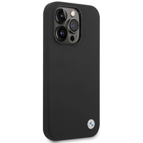 Etui BMW Silicone Metal Logo na iPhone 15 Pro Max - czarne