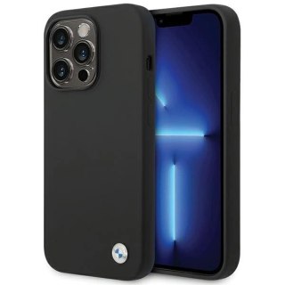 Etui BMW Silicone Metal Logo na iPhone 15 Pro - czarne