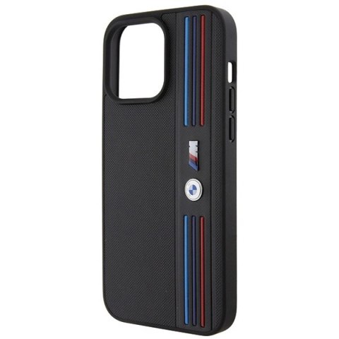 Etui BMW Tricolor M Collection na iPhone 15 Pro - czarne Etui BMW Tricolor M Collection na iPhone 15 Pro - czarne