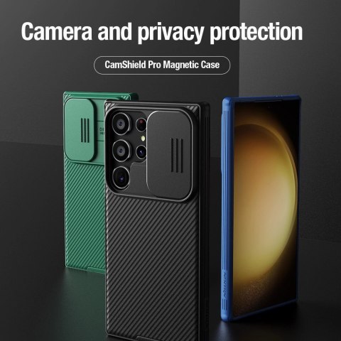 Etui Nillkin CamShield Pro pancerne z osłona na aparat do Samsung Galaxy S24 Ultra - zielone Etui Nillkin CamShield Pro pancerne z osłona na aparat do Samsung Galaxy S24 Ultra - zielone