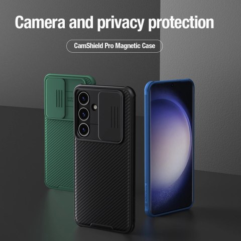 Etui Nillkin CamShield Pro pancerne z osłona na aparat do Samsung Galaxy S24+ - zielone Etui Nillkin CamShield Pro pancerne z osłona na aparat do Samsung Galaxy S24+ - zielone