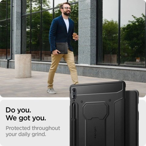 Etui Spigen Rugged Armor Pro na Samsung Galaxy Tab S9 FE+ 12.4'' X610 / X616B - czarne Etui Spigen Rugged Armor Pro na Samsung Galaxy Tab S9 FE+ 12.4'' X610 / X616B - czarne