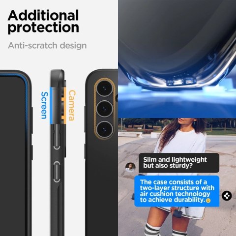 Etui Spigen Thin Fit na Samsung Galaxy S23 FE - czarne Etui Spigen Thin Fit na Samsung Galaxy S23 FE - czarne