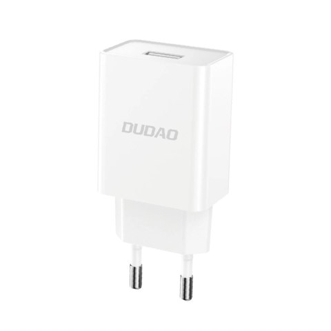 Ładowarka sieciowa Dudao A4EU USB-A 2.1A - biała + kabel USB-A - Lightning Ładowarka sieciowa Dudao A4EU USB-A 2.1A - biała + kabel USB-A - Lightning