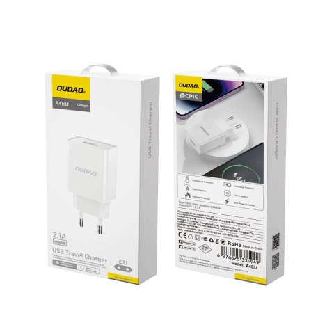 Ładowarka sieciowa Dudao A4EU USB-A 2.1A - biała