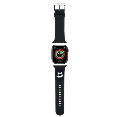Pasek Karl Lagerfeld 3D Rubber Choupette Head na Apple Watch 42/44/45/49mm - czarny Pasek Karl Lagerfeld 3D Rubber Choupette Head na Apple Watch 42/44/45/49mm - czarny