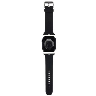 Pasek Karl Lagerfeld 3D Rubber Karl&Choupette Heads na Apple Watch 42/44/45/49mm - czarny