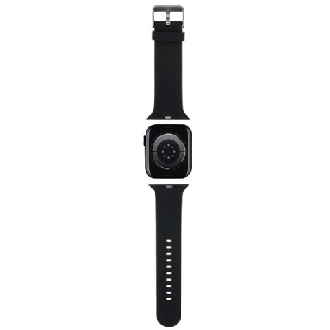 Pasek Karl Lagerfeld 3D Rubber Karl&Choupette Heads na Apple Watch 42/44/45/49mm - czarny Pasek Karl Lagerfeld 3D Rubber Karl&Choupette Heads na Apple Watch 42/44/45/49mm - czarny