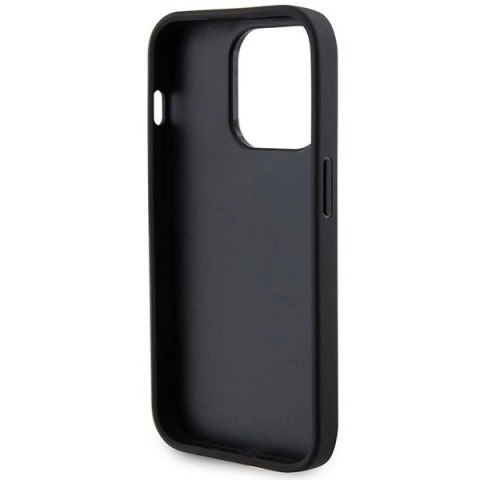 Etui Guess Perforated 4G Glitter na iPhone 15 Pro Max - czarne