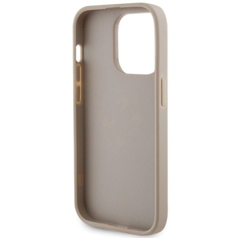 Etui Guess Perforated 4G Glitter na iPhone 15 Pro - złote