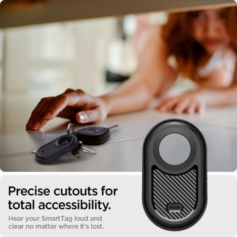 Etui Spigen Rugged Armor na Samsung Galaxy SmartTag 2 - czarny mat Etui Spigen Rugged Armor na Samsung Galaxy SmartTag 2 - czarny mat