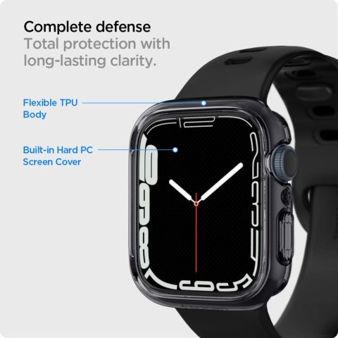 Etui Spigen Ultra Hybrid na Apple Watch 7 / 8 / 9 (41 mm) - przezroczysto-szare Etui Spigen Ultra Hybrid na Apple Watch 7 / 8 / 9 (41 mm) - przezroczysto-szare