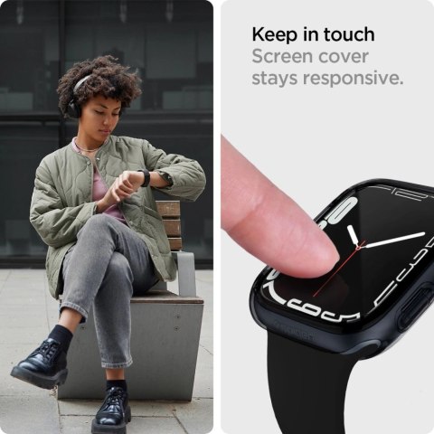 Etui Spigen Ultra Hybrid na Apple Watch 7 / 8 / 9 (41 mm) - przezroczysto-szare Etui Spigen Ultra Hybrid na Apple Watch 7 / 8 / 9 (41 mm) - przezroczysto-szare