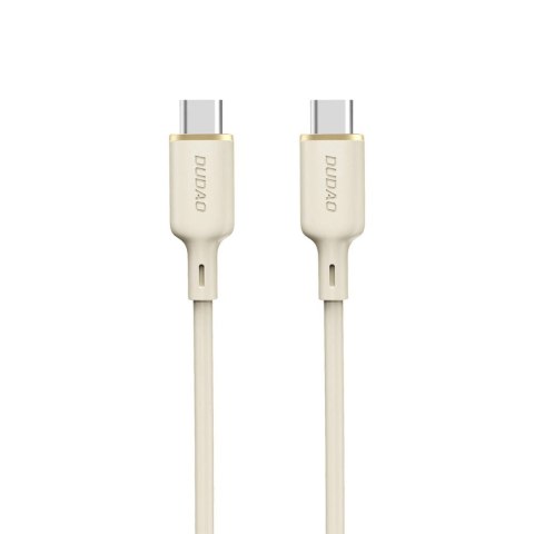 Kabel Dudao L7SCC USB-C - USB-C 100W 2m - beżowy Kabel Dudao L7SCC USB-C - USB-C 100W 2m - beżowy