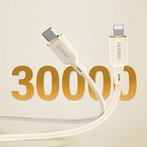 Kabel Dudao L7SCL USB-C - Lightning 30W 2m - beżowy Kabel Dudao L7SCL USB-C - Lightning 30W 2m - beżowy