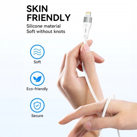 Kabel Wozinsky WSTCL2 Lightning / USB-C PD 27W 2 m - biały Kabel Wozinsky WSTCL2 Lightning / USB-C PD 27W 2 m - biały