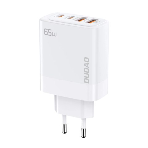Ładowarka sieciowa GaN Dudao A65EU 2xUSB-A / 2xUSB-C PD 65W - biała Ładowarka sieciowa GaN Dudao A65EU 2xUSB-A / 2xUSB-C PD 65W - biała