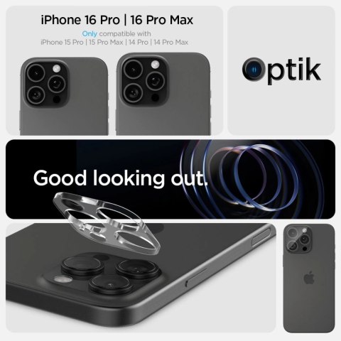 Osłona aparatu Spigen Optik.tR Camera Protector na iPhone 14 Pro / Pro Max / 15 Pro / Pro Max / 16 Pro / Pro Max - przezroczyste Osłona aparatu Spigen Optik.tR Camera Protector na iPhone 14 Pro / Pro Max / 15 Pro / Pro Max / 16 Pro / Pro Max - przezroczyste