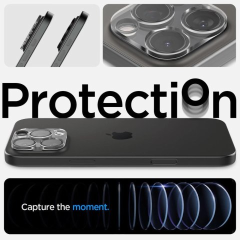 Osłona aparatu Spigen Optik.tR Camera Protector na iPhone 14 Pro / Pro Max / 15 Pro / Pro Max / 16 Pro / Pro Max - przezroczyste Osłona aparatu Spigen Optik.tR Camera Protector na iPhone 14 Pro / Pro Max / 15 Pro / Pro Max / 16 Pro / Pro Max - przezroczyste