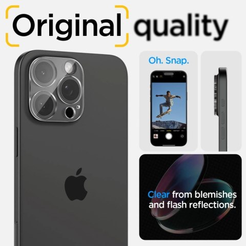 Osłona aparatu Spigen Optik.tR Camera Protector na iPhone 14 Pro / Pro Max / 15 Pro / Pro Max / 16 Pro / Pro Max - przezroczyste Osłona aparatu Spigen Optik.tR Camera Protector na iPhone 14 Pro / Pro Max / 15 Pro / Pro Max / 16 Pro / Pro Max - przezroczyste