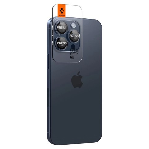 Osłona aparatu Spigen Optik.tR EZ Fit Camera Protector na iPhone 14 Pro / Pro Max / 15 Pro / Pro Max - tytan błękitny 2 szt. Osłona aparatu Spigen Optik.tR EZ Fit Camera Protector na iPhone 14 Pro / Pro Max / 15 Pro / Pro Max - tytan błękitny 2 szt.