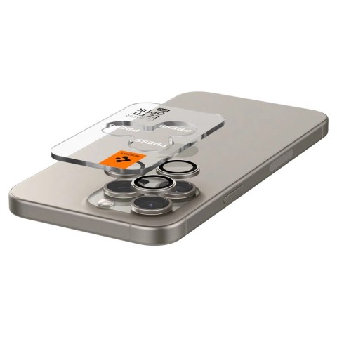 Osłona aparatu Spigen Optik.tR EZ Fit Camera Protector na iPhone 14 Pro / Pro Max / 15 Pro / Pro Max - tytan naturalny 2 szt. Osłona aparatu Spigen Optik.tR EZ Fit Camera Protector na iPhone 14 Pro / Pro Max / 15 Pro / Pro Max - tytan naturalny 2 szt.