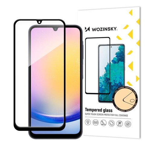 Szkło hartowane Wozinsky Full Glue z czarną ramką do Samsung A25 Szkło hartowane Wozinsky Full Glue z czarną ramką do Samsung A25