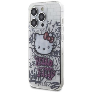 Etui Hello Kitty IML Kitty On Bricks Graffiti na iPhone 13 Pro / 13 - białe