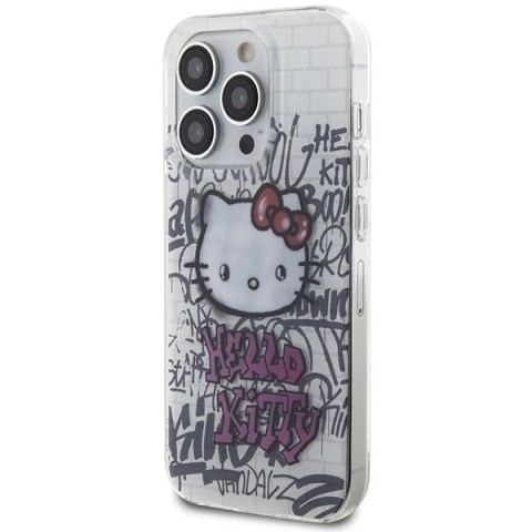Etui Hello Kitty IML Kitty On Bricks Graffiti na iPhone 14 Pro Max - białe