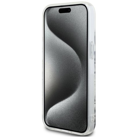 Etui Hello Kitty IML Kitty On Bricks Graffiti na iPhone 15 - białe