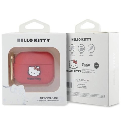 Etui Hello Kitty Silicone 3D Kitty Head na AirPods Pro 2 (2022/2023) - fuksjowe
